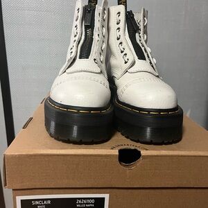 Dr. Martens White Sinclair Platform